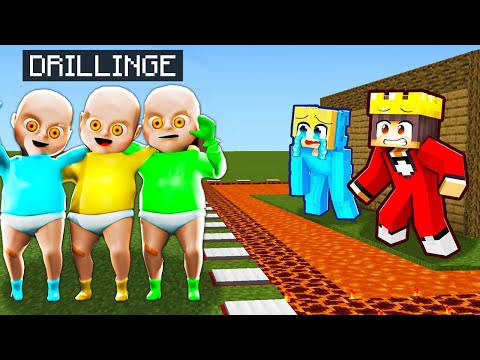 BABY DRILLINGE VS SICHERSTES HAUS! - Minecraft