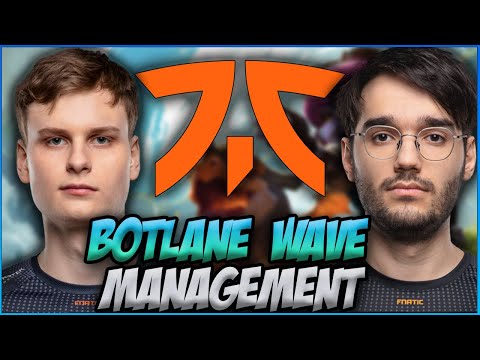 BOTLANE WAVE MANAGEMENT WITH KREPO - WATCHING FNC BOTLANE - CAEDREL