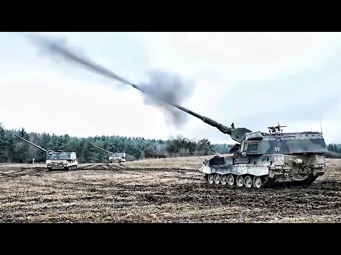 German PzH 2000 Fire-Mission During NATO Exercise (2017)