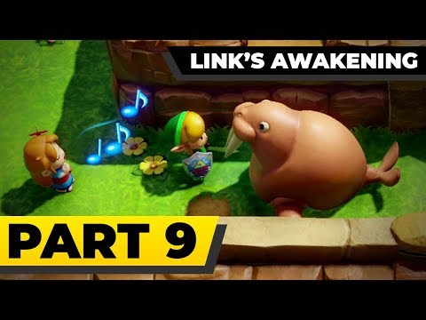 LINK'S AWAKENING SWITCH - 100% Walkthrough Part 9 - Animal Village and Yarna Desert  [No-Commentary]