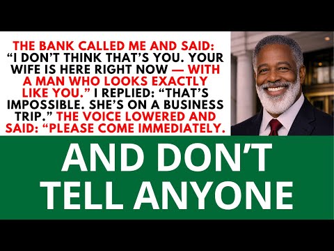 The Bank Called “Your Wife Is Here With A Man Who Looks Just Like You.” Wasn’t She Supposed To Be...