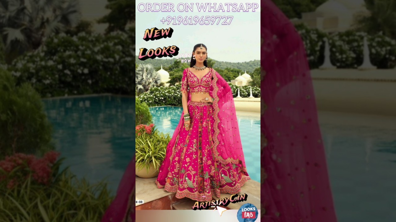 Stunning Silk Bridal Lehenga for Wedding 2025? Get Bollywood Look at ₹16810! WhatsApp Now.