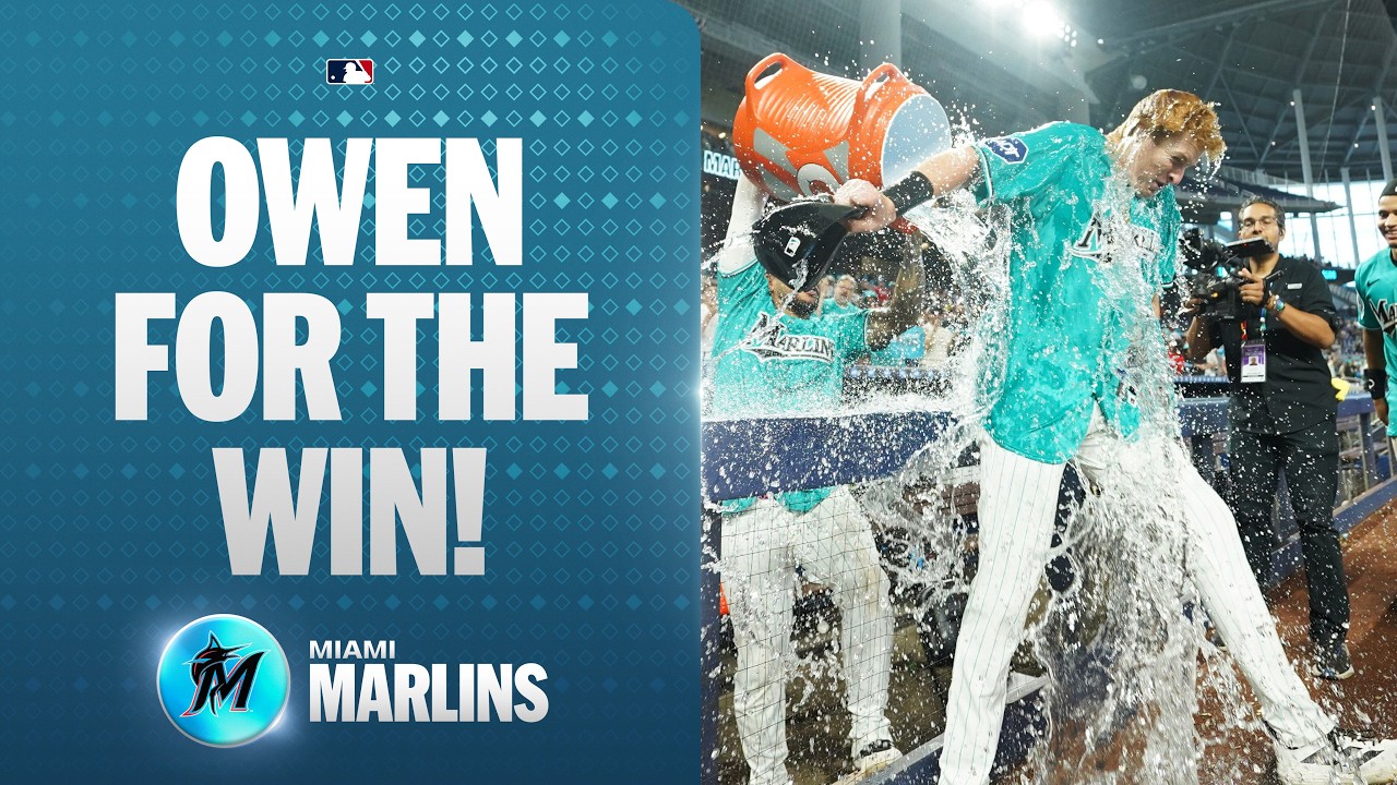 Owen Caissie WALKS IT OFF as the Marlins move to 3-0 for the first time since 2009! 🤯