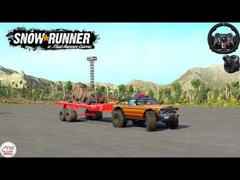 SnowRunner  I  Part#76  I  Testing Mods  I Game Play I With  Steering  Wheel
