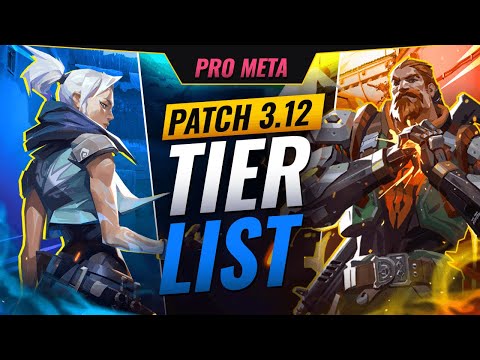NEW UPDATE: BEST Agents TIER LIST For PRO META! - Valorant Patch 3.12