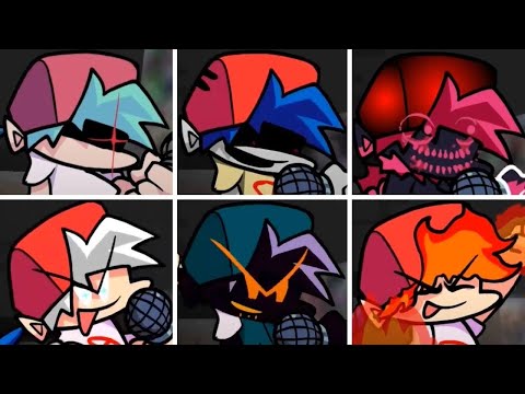 FNF - Confronting Yourself but everytime it's Fake BF turn a Different Skin Mod is used