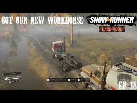 Finally Getting Our Hands On The Transtar 4070A. Our New Fuel Truck? SnowRunner Hard Mode Ep 18
