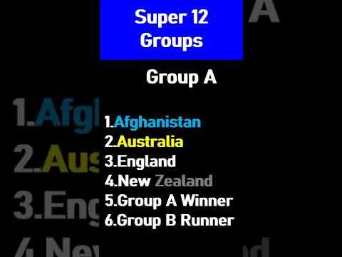 ICC Men's T20 World Cup 2022 Super 12 Group Details part B Match Schedule on Play Game
