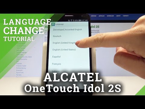 How to Set Up Language in ALCATEL OneTouch Idol 2S - Change Language Tutorial