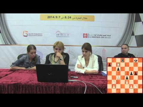 Round 1: Danielian (ARM) 1/2-1/2 Kosintseva (RUS)