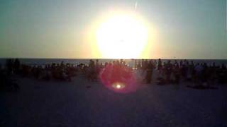Nokomis Beach - Drum Circle - Sunset 5-4-11 pt-1.MOV