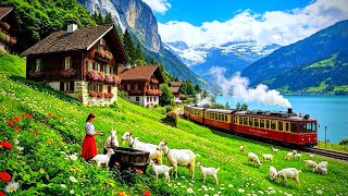 Switzerland’s Most Beautiful Village Walking Tour In A Perfect Summer Day🇨🇭🍀