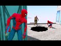 GTA 5 Random Portals 53 Spider Man Jumping Into Black Hole Epic Ragdolls