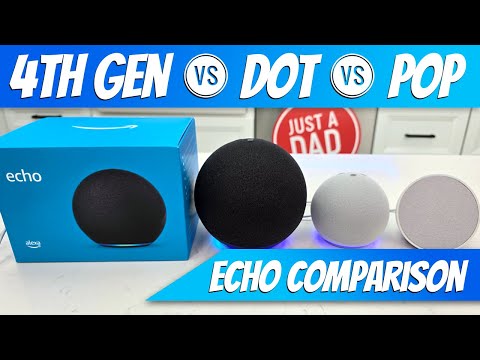 Amazon Echo Smart Speaker with Alexa Comparison: 4th Gen vs Dot vs Pop