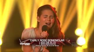 Carly Rose Sonenclar - Somewhere Over The Rainbow The X Factor USA (Thanksgiving week) Live Show 6