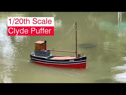 Model Steamship Scratch Build - Clyde Puffer 1m (40") Large RC Boat