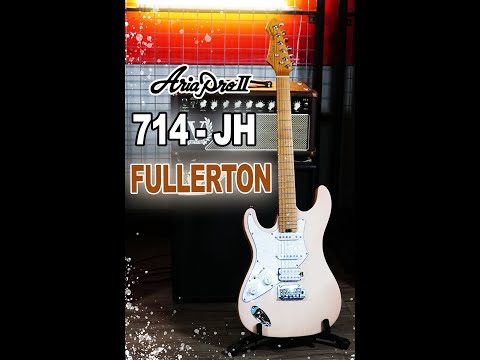 Aria 714JH Pro II Fullerton Flamed Maple Top Poplar Body Roasted Maple Neck 6-String Electric Guitar image 7
