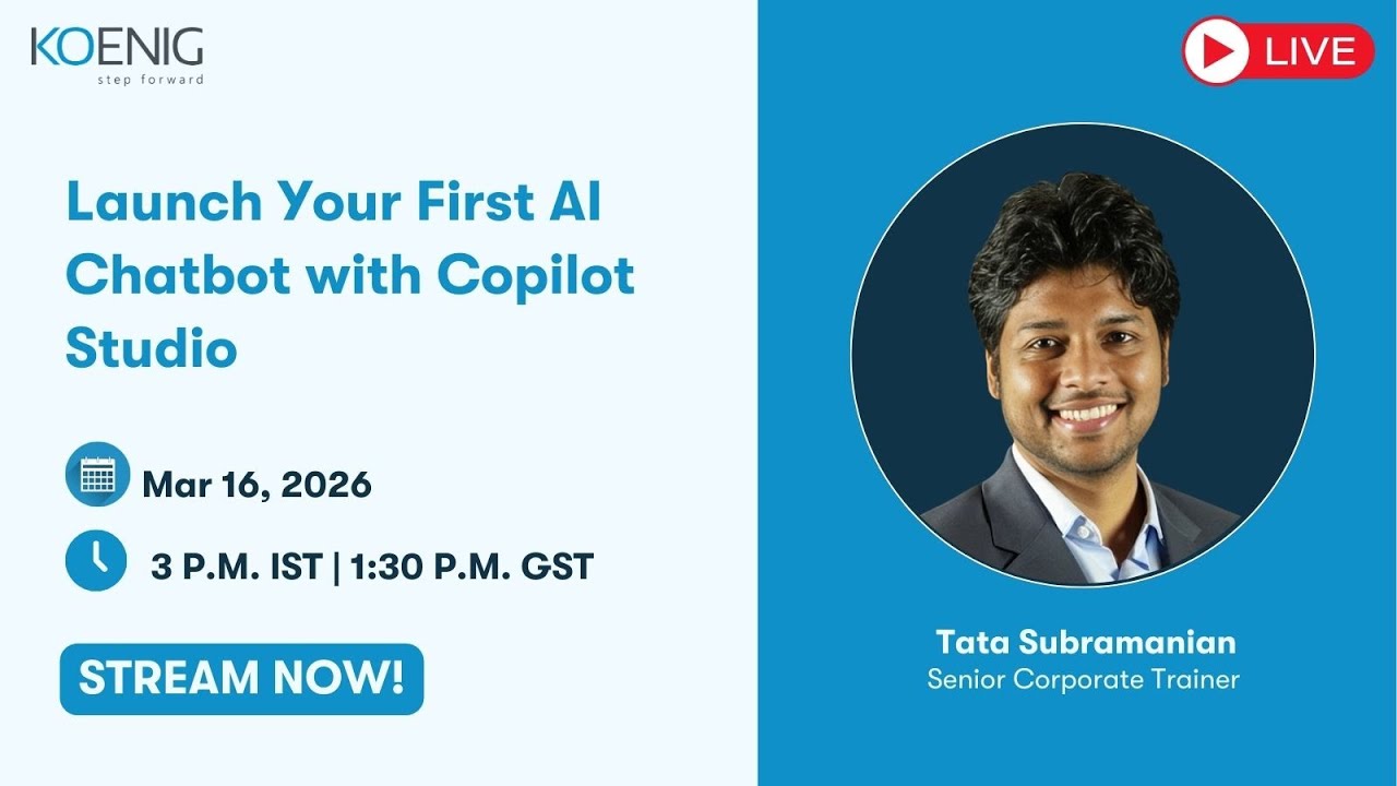 Launch Your First AI Chatbot with Copilot Studio