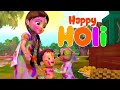 Rangbirangi Holi Song | Hindi Rhymes for Children | Infobells , Infobells Cartoon kid's Toons Telugu