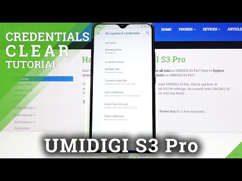 How to Clear Credentials in UMIDIGI S3 Pro – Remove Certificates
