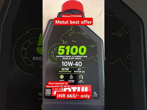 Motul 5100 10W40 offer for R15 V3 #yamaha #r15v3 #mt15 #fzv3