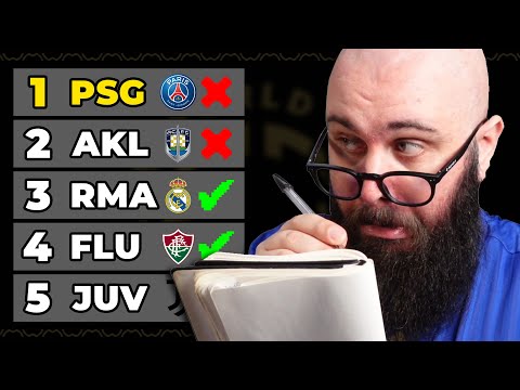REACTION alla mia PREDICTION del Mondiale per Club 2025