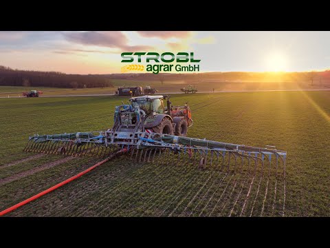 Strobl Agrar im Einsatz mit der Gülleverschlauchung I Fendt 720 & 820 I Agrar Buidl