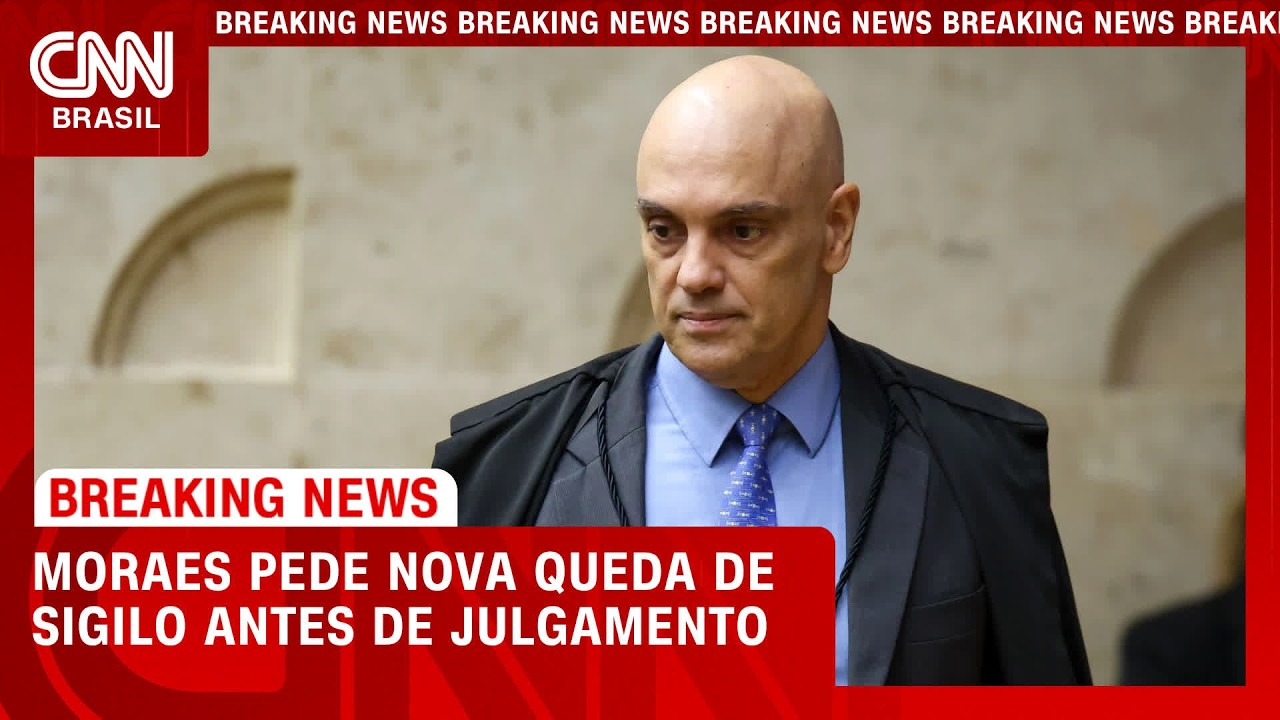 Moraes pede nova queda de sigilo antes de sessão de terça-feira no STF | CNN AGORA