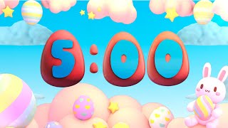 Hoppy Easter Egg Hunt: 5 Minute Countdown Timer with Adorable Bunny