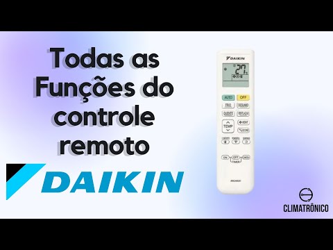 Vídeo: Controle Remoto Ar Daikin Inverter 12mil: Guia 10 passos