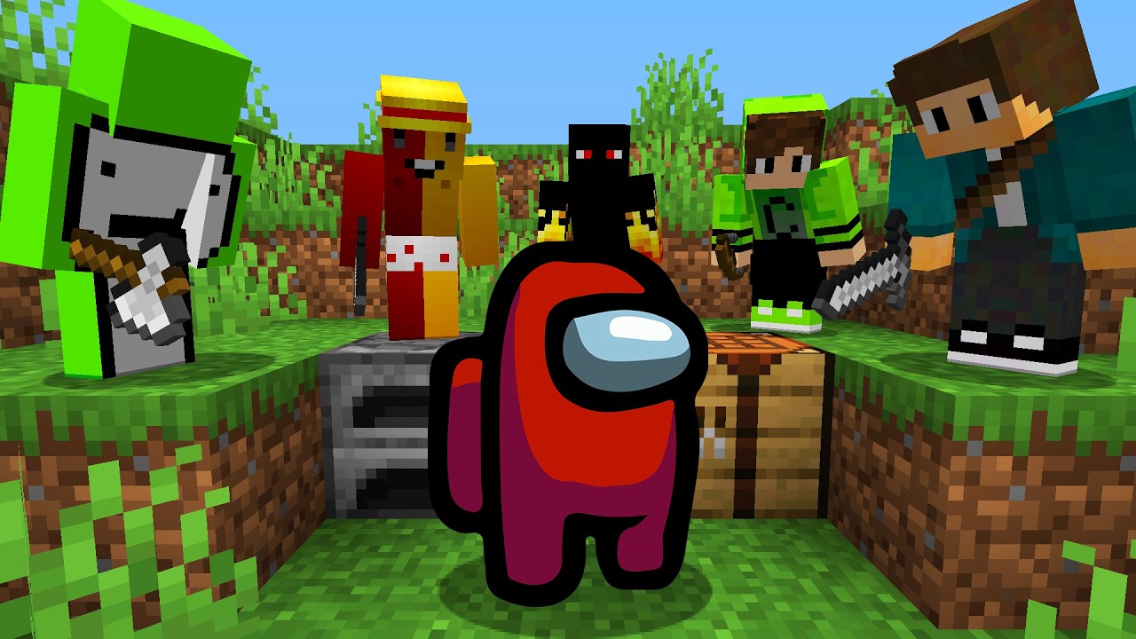 Among Us VS Minecraft (Video Engraçado)