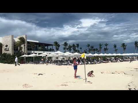 What’s the beach like?  Hilton Tulum Riviera Maya All-Inclusive Resort #beach #hilton #tulum