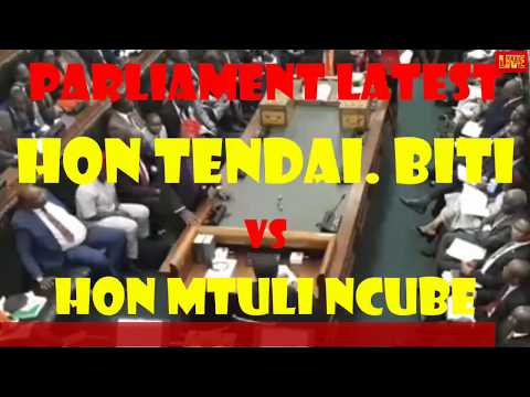 Tendai Biti hits on  Mthuli Ncube in Parliament