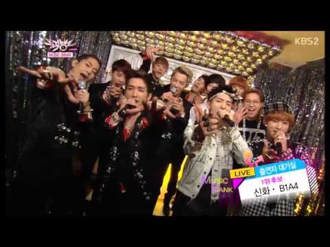 [SFSubs] 130531 Shinhwa Backstage with B1A4 at KBS Music Bank