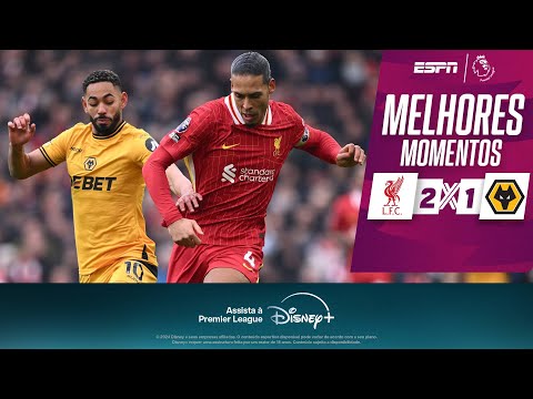 Gols e lances de Liverpool x Wolverhampton