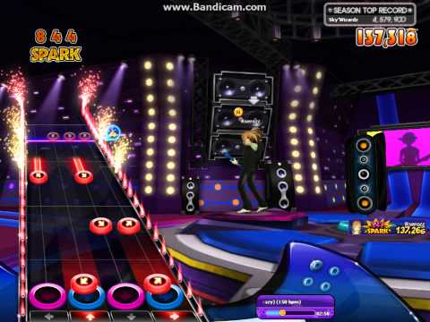 [The Fiery Concert]AuditionPVS Guitar Mode - Day break Bumper Car  (Lv.4 Hard) 150 BPM