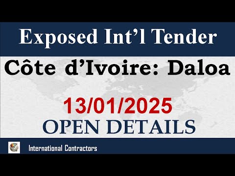 Côte d’Ivoire: Design and construction of the Daloa wholesale markets