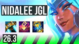 NIDALEE vs ZED (JGL) | Perfect KDA: 15/0/11 | KR Grandmaster | 26.3