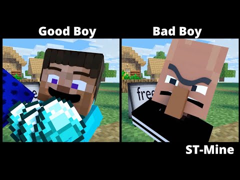 Good Boy VS Bad Boy. Part 6. @ST-Mine #minecraftanimation