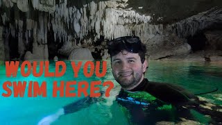 Exploring Cave Cenotes Near Tulum, Mexico
