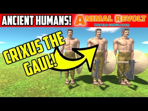NEW! 3x Crixus The Gaul vs Every Unit | Animal Revolt Battle Simulator
