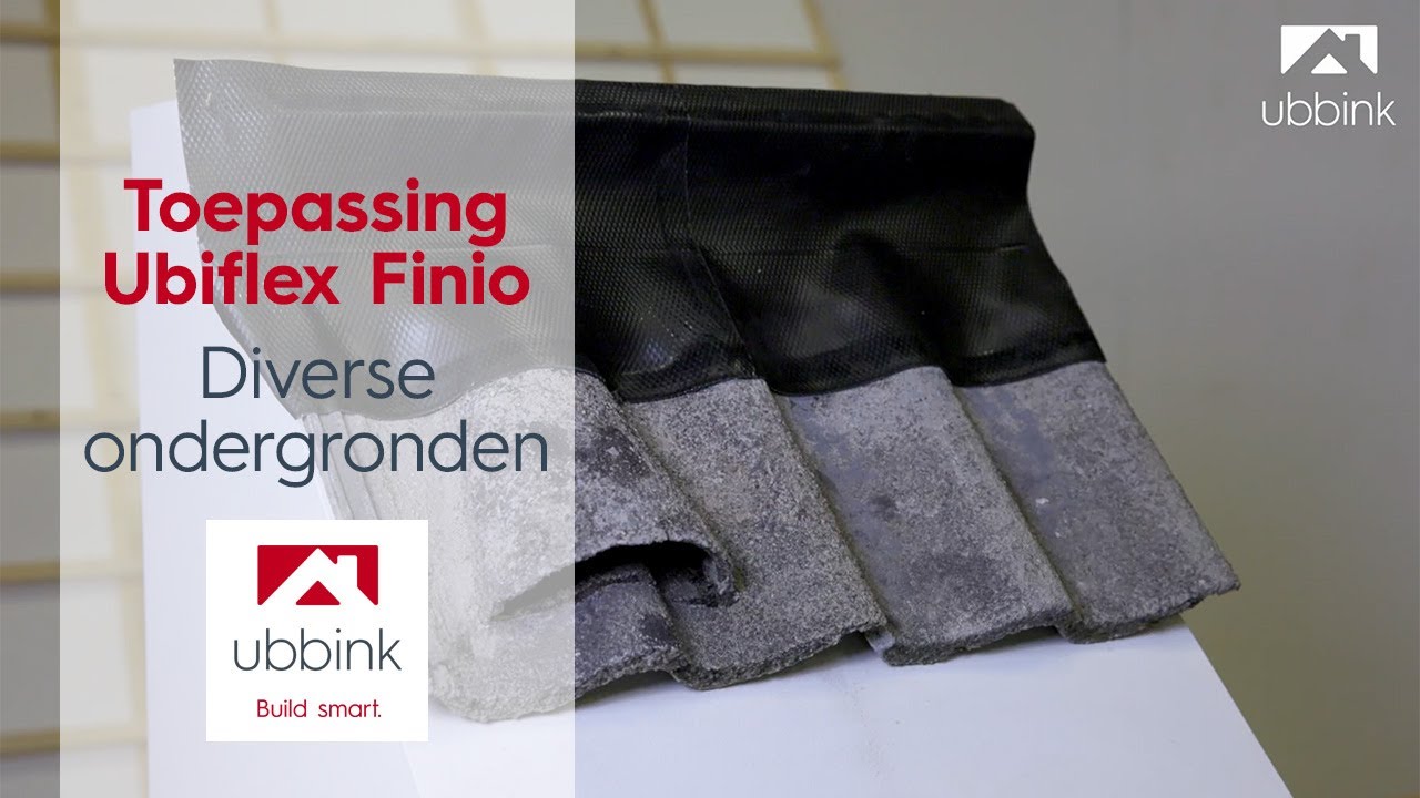 Ubiflex Finio op diverse ondergronden