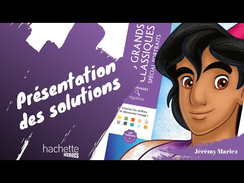 Les grands classiques Spécial Portraits - Coloriages mystères - Hachette Heroes - SOLUTIONS