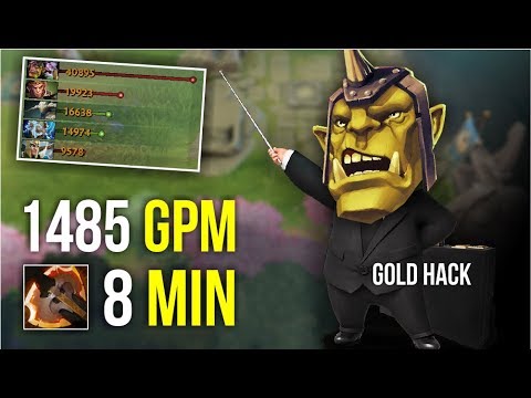 LIKE A BOSS - Alchemist 1485 GPM 8 Min Battle Furry by Ahjit | Dota 2