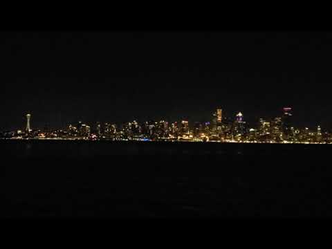 Seattle Alki Beach by night after hottest day in WA history 😊😊