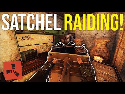 HUGE SATCHEL CHARGE RAID TAKING OUR NEIGHBOURS TC FOR EASY LOOT - Rust Survival Gameplay (S8-E7)