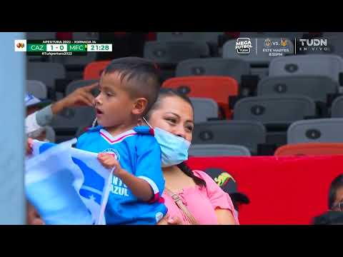 Gol de Gonzalo Carneiro | Cruz Azul 1-0 Mazatlán | Liga BBVA MX - Apertura 2022 - Jornada 14