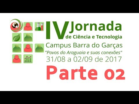 IV Jornada de Ciência e Tecnologia do IFMT campus Barra do Garças. Segunda parte.