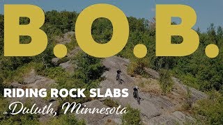 Rock Slabs in Duluth - Riding BOB