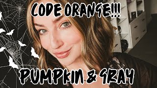 CODE ORANGE-Pumpkin & Gray Salem MA cozy home decor! ✨🐚🦇🍂